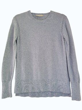 Everlane Light Blue Marled Crewneck Sweater Preppy Classic Cotton Coastal Staple